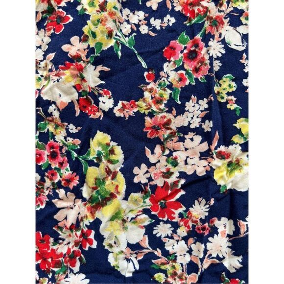Forever 21 Plus Size Navy Blue Floral Sleeveless Mini Dress w Pockets Size 2X - Picture 6 of 8